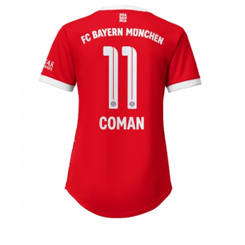 Fotbalové Dres Bayern Munich Kingsley Coman #11 Dámské Domácí 2022-23 Krátký Rukáv